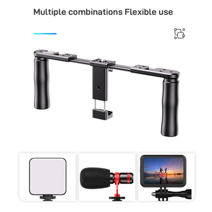 Hot Koop Apexel <span class=keywords><strong>Rig</strong></span> Pro Smartphone Video <span class=keywords><strong>Rig</strong></span> Filmmaken Microfoon Licht Telefoon Video Stabilizer Grip Statief Voor Iphone Smartphone - Product Image 2