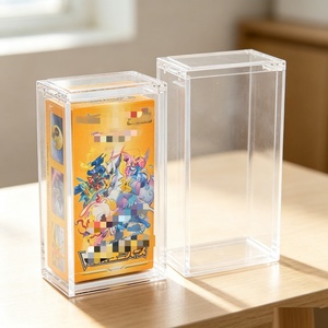 Boîte de présentation en acrylique transparente avec fermeture magnétique personnalisée pour petites boîtes de boosters japonais - Product Image 3