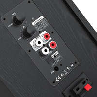 Enceintes d'étagère MDF de haute qualité 50W RMS de Multimedia Factory, 4 enceintes pour caisson de basses, système de barre de son sans fil pour la maison