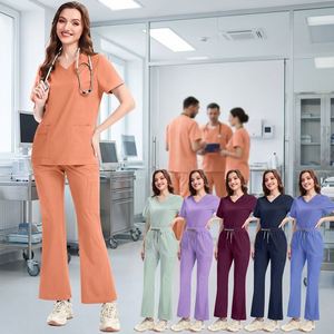 <b>Top</b> Selling Big Tall Scrubs Uniforms Sets Washable Medical Uniform Scrubs Nursing Medical Operating Scrub Hospital Uniforms Sets - Product Image 1