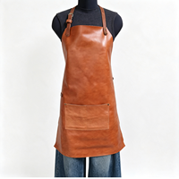 Tablier de travail rétro américain en PU pour coiffeur et barman, durable, imperméable et résistant aux taches