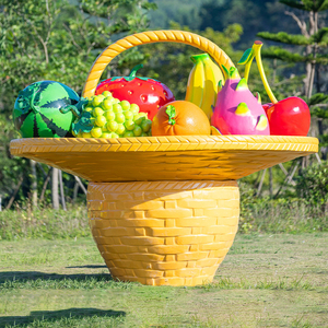 Sculpture d'art en résine de citrouille et de plante végétale, modèle de paysage de jardin, réaliste, personnalisable, pour extérieur, idéal pour les cadeaux d'entreprise - Product Image 6