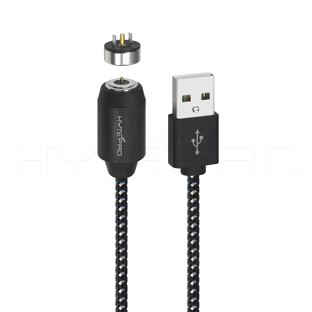 Cables de alimentacion magneticos redondos de aluminio usb 2.0 de 2 pines
