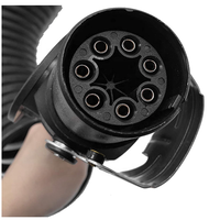 24V EBS ABS 7Pin kit de prise de remorque adaptateur connecteur d'extension câble pour voiture remorque bateau camion caravane camping-car porte-vélos