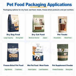Maßgeschneiderte Multi-SKU <span class=keywords><strong>Nassfutter</strong></span>-Beutel für Katzen, Hauptmahlzeiten-Verpackung für Kätzchen und Erwachsene Haustierfuttermarken mit Individueller Bedruckung - Product Image 2