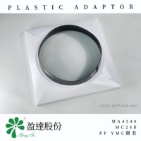 Collier d'adaptation droit anti-condensation en PP vierge pour conduits d'air, accessoires CVC haute performance (High-CFM)