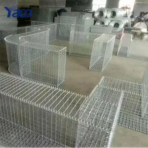 Yachao Galfan 100x50x100cm Welded Zn-Al Wire Mesh Gabion Box For Sale