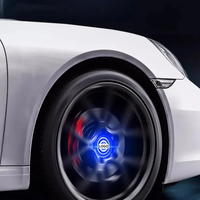 Tapas de Rueda Flotantes con Iluminación LED de 60mm/61mm/69mm para Audi, Juego de Cuatro Piezas