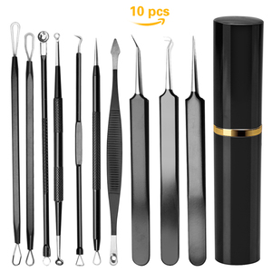 Extractor Pimple Popper <strong>Tool</strong> Kit 10Pcs <strong>Blackhead</strong> <strong>Remover</strong> <strong>Tools</strong> - Product Image 2