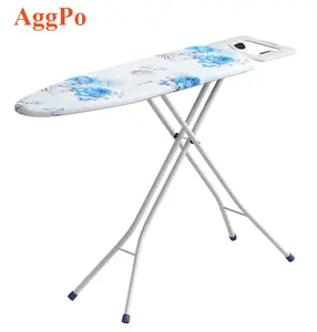 Home 4-Leg Fold-Up Ironing Board with Removable Cover, Household Laundry Solutions Pad, Clothes Ironing Rack