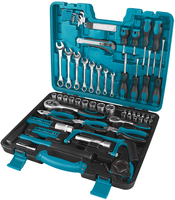 Ensemble d'outils à main professionnel 89 pièces Ensemble de douilles 1/2 et 1/4 "Ensemble de réparation de voiture