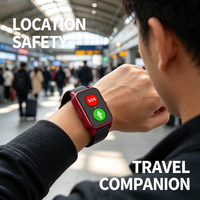Montre connectée 4G S3 Senior avec fonction SOS, alerte de chute, localisation en temps réel, surveillance de la santé, bracelet intelligent pour personnes âgées