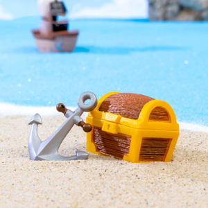 Figuras de acción piratas en miniatura, juegos de figuras, adornos, barco pirata, mini figuras de plástico para decoración de tartas, decoración de acuarios y playas - Product Image 3