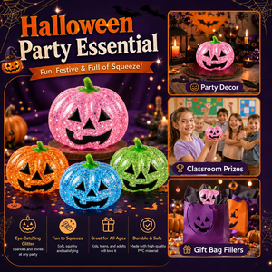 En gros : Squishy Citrouille d'Halloween à remontée lente, Jouet anti-stress pour adultes - Soulagement du stress et divertissement à presser - Product Image 4