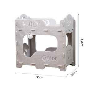 Maisonnette pour chat en feutre double couche, détachable, empilable, pour l'intérieur <span class=keywords><strong>et</strong></span> l'extérieur, grande cachette <span class=keywords><strong>et</strong></span> espace <span class=keywords><strong>de</strong></span> jeu pour chaton - Product Image 3