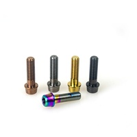 ODM/OEM service M8X25mm boulons en titane Gr5 boulon en titane M5 finition inoxydable à tête hexagonale DIN Standard M10 taille filetage simple 25mm