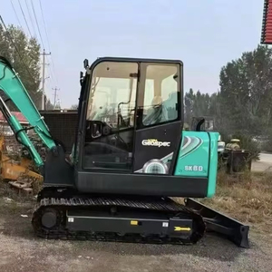 Miniexcavadora usada Kobelco SK60 pequeña excavadora SK 55 60 75 140 a la venta - Product Image 1