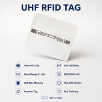 Etiqueta RFID UHF de Largo Alcance Confiable, 860-960MHz, Fácil de Aplicar, Etiqueta Adhesiva RFID Pasiva para Gestión de Activos