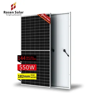 Painéis solares Rosen mono 550 watts para uso no mercado da Tailândia