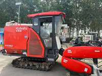 Moissonneuse-batteuse automotrice à chenilles avec moteur de marque réputée pour la récolte du riz, du blé, du maïs, des arachides, du thé et des céréales, dotée d'une boîte de vitesses et d'une haute productivité