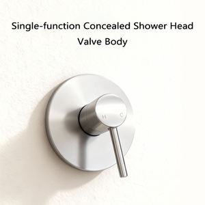 Robinet de douche encastré à fonction unique au design moderne avec commande murale pour salle de bain et appartement - Product Image 3