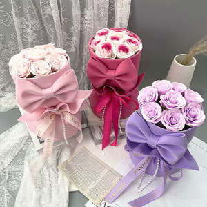 Savon en forme de rose, souvenir, décoration, fleur artificielle, fleur immortelle, boîte cadeau, savon en forme de fleur, Saint-Valentin, vente en gros - Product Image 3