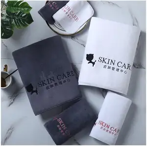 Custom LOGO FREE SPA Women Super Absorbent Quick Dry Towel salon Wrap Cotton Hair Towels spa towel