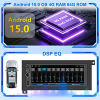 Radio Estéreo para Auto Android de 7 Pulgadas A15 4GB+64GB para Dodge Chrysler Jeep 1984-2001, Unidad Principal Universal con GPS, Navegación, Bluetooth y WiFi