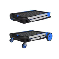 Winslow & Ross Chariot mobile multifonctionnel à deux niveaux, chariot de transport à main pliable avec caisse de rangement