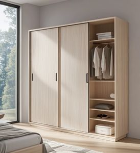 Customized Furniture <b>White</b> Bathroom Vanity Cabinet <b>With</b> <b>Sliding</b> <b>Door</b> - Product Image 3