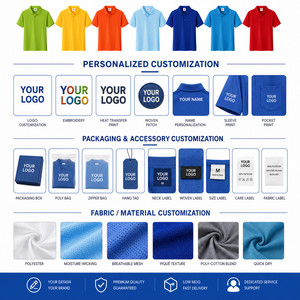 เสื้อโปโลแบบมีโลโก้สั่งทำ น้ำหนัก 200 กรัม สำหรับทุกเพศ ทุกวัย เนื้อผ้าโพลีเอสเตอร์ 100% แห้งเร็ว ระบายอากาศดี เหมาะสำหรับทีมกอล์ฟ ขายส่ง ไซส์ S-4XL - Product Image 5