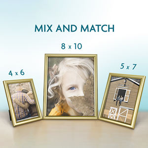 Vente en gros de cadre photo en bois de style moderne 8X10 personnalisé cadre photo PS doré avec des caractéristiques argentées décor de bureau Offre Spéciale - Product Image 5