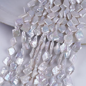 Perlas Sueltas de Agua Dulce Naturales con Forma de Diamante Barroco, Semiterminadas, para Bisutería DIY - Product Image 4