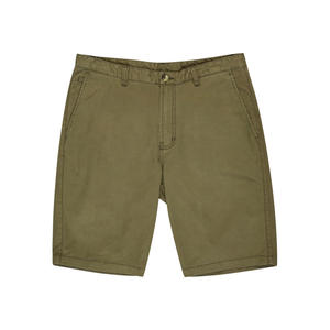 Pantalones cortos chinos casuales de corte clásico para hombre en mezcla de algodón ligero con bolsillos laterales, trabillas para cinturón y comodidad ideal para el verano. - Product Image 1