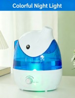 Humidificateur d'arômes ultrasonique en forme de dauphin, portable, électrique, à brume rapide, aromathérapie, veilleuse, capacité de 2,5 L, silencieux 40 dB pour la maison