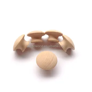 Wholesale Wooden Furniture Cabinet Handles And Knobs Use For Cupboard Drawer Knobs Wooden Knob Handles