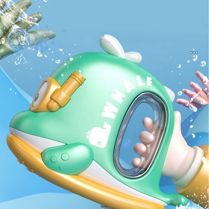 Cartone animato pistola ad acqua elettrica giocattolo per bambini estate acqua all'aperto gioco di battaglia pistole ad acqua automatica a fuoco continuo pistola ad acqua giocattolo - Product Image 3