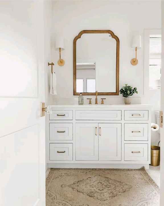 Luxury Double Washbasin Bathroom Cabinet Wall Mounted Modern Design Style Plywood Vanity Bathroom Storage Cabinet