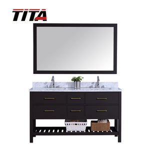 Tocador de baño con doble lavabo americano de 60" - Product Image 1