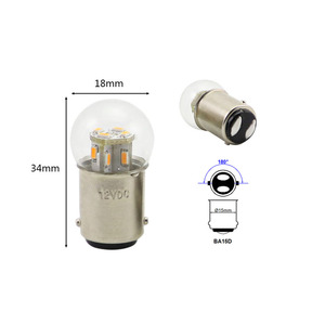 Lampadina LED Midcars G18 BA15S R5W 6-12V 8-30V Ampio Voltaggio, Luce Globo per Imbarcazioni Marine, Luci di Parcheggio, Retromarcia, Segnalazione, Bianco Caldo - Product Image 4