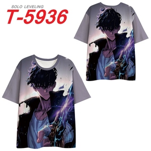 9 Styles <span class=keywords><strong>Grande</strong></span> <span class=keywords><strong>Taille</strong></span> Populaire Dessin Animé Solo Nivellement Cheng Xiaoyu T-shirt Anime Hommes Chemises pour Enfants - Product Image 4