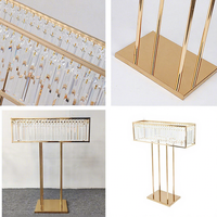 Accessoires de mariage exclusifs transfrontaliers JHMJ Modèle 1065 – Décorations hôtelières en fil métallique style américain avec accents dorés électroplaqués