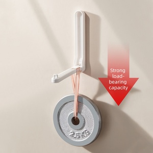 Hanger Storage Artifact Balcony Without Punching Clothes Hanger Saving Space Folding Coat <b>Cloth</b> Foldable Hangers for Clothes - Product Image 3