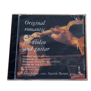 CD de <span class=keywords><strong>musique</strong></span> <span class=keywords><strong>romantique</strong></span> originale pour violon et guitare. Enregistrement définitif de <span class=keywords><strong>musique</strong></span> de chambre <span class=keywords><strong>classique</strong></span> - Product Image 2