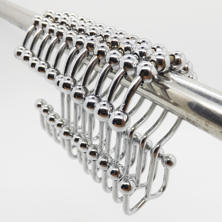 YIWANG, оптовая продажа, хромированная фурнитура, двойные крючки для штор