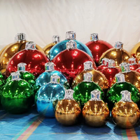 Boule miroir gonflable personnalisée, décoration géante pour tente de Noël, ballons brillants