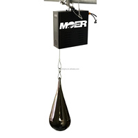 MOER 3D goutte de pluie cinétique avec câble en acier inoxydable