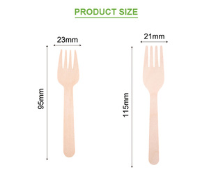 Biểu tượng tùy chỉnh in ấn 115 Mét bằng gỗ dùng một lần ngã ba cho Đảng - Product Image 2