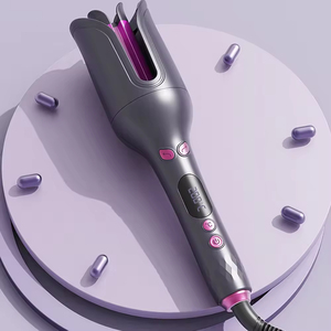 Fer à boucler automatique rotatif 25 mm le plus vendu - Fer à boucler professionnel en céramique à tube <span class=keywords><strong>long</strong></span> - Outil pour créer de grandes boucles - Product Image 4