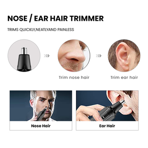 Recortador de barba eléctrico para hombres, recortador de pelo de nariz sin cable, recargable, uso doméstico profesional - Product Image 5